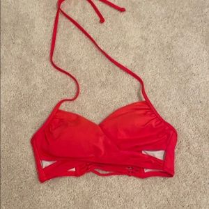 Pink/reddish bikini top